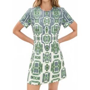 NEW ALEXIS silva mini dress in blue/sage print